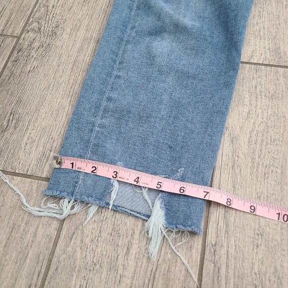 Express Super High Rise Mom Jeans Size 14 - Picture 6 of 14